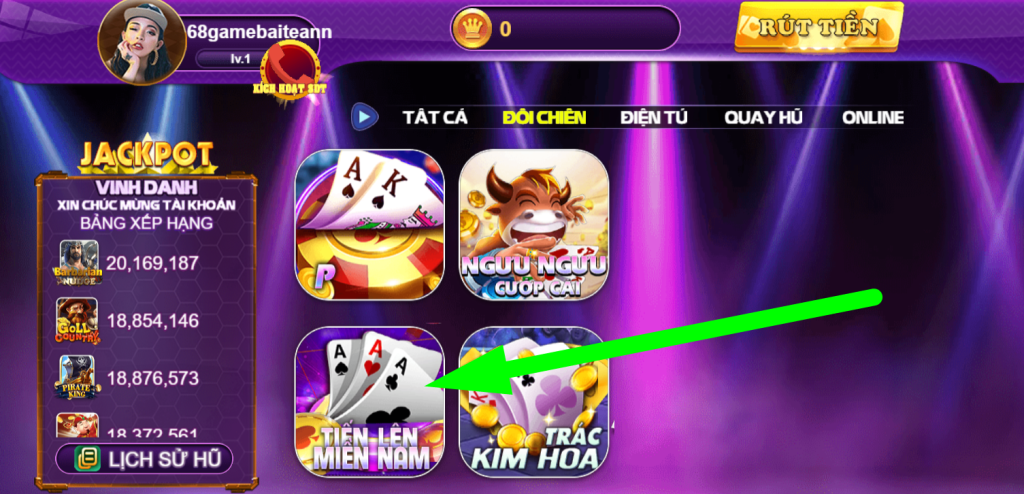 Giới thiệu tổng quan về tựa game hấp dẫn Tiến Lên Miền Nam tại cổng game 68 game bài