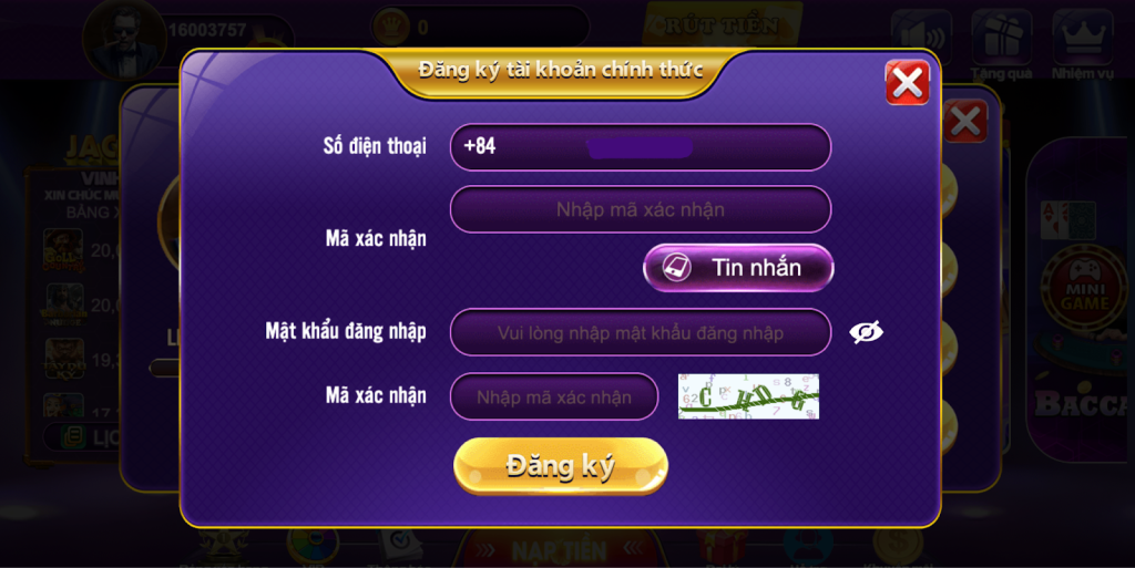 Đăng ký 68 game bài - Nhận thưởng 200k ngay hôm nay 19 Hoàn thiện thông tin đăng ký