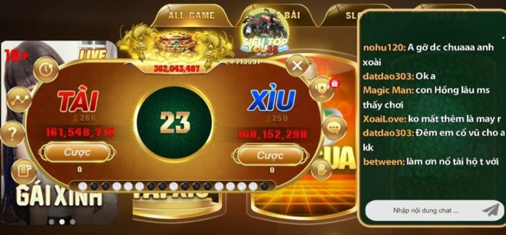 Tài xỉu là một trong những trò chơi nổi bật nhất tại cổng game You88
